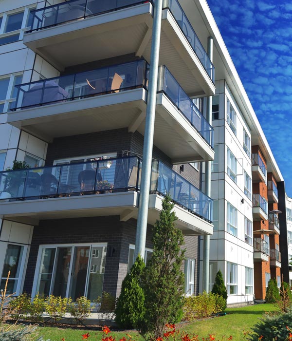 modern apartment building